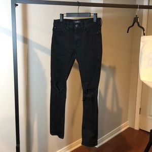 Pacsun Black Distressed Skinny Jeans Size 28